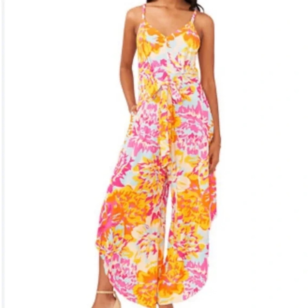 1.STATE floral jumpsuit
